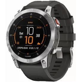 Умные часы Garmin epix (Gen 2) Sapphire Editions 47 мм, Slate Steel